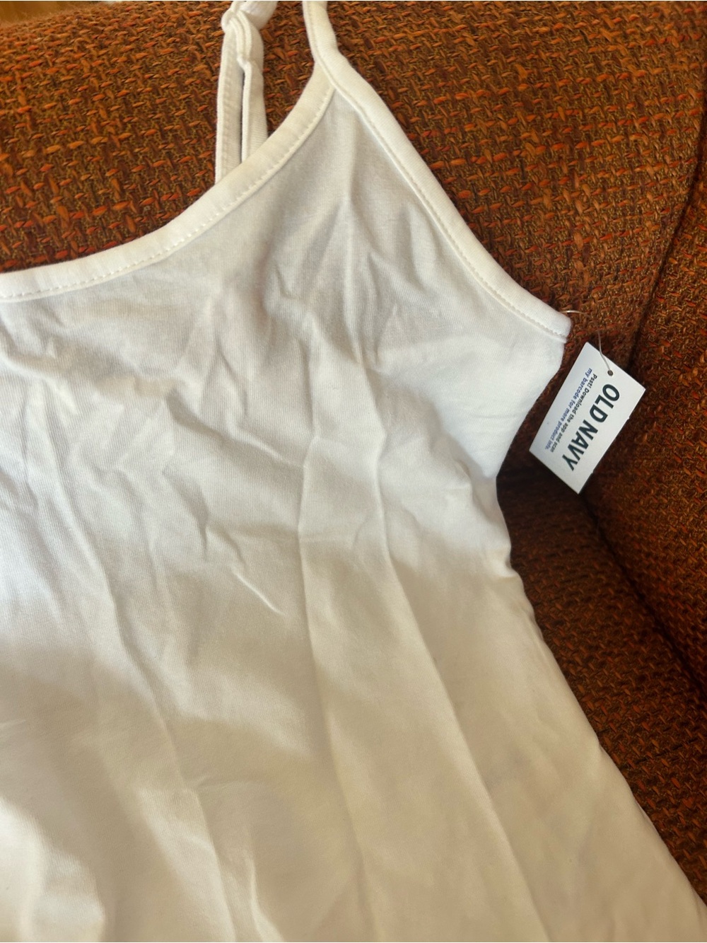 Old Navy White Spaghetti Strap Tank Top